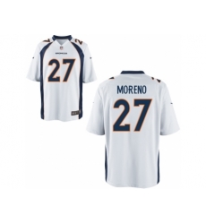 Nike Denver Broncos 27 Knowshon Moreno Whtite Game NFL Jersey