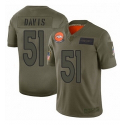 Womens Denver Broncos 51 Todd Davis Limited Camo 2019 Salute to Service Football Jersey