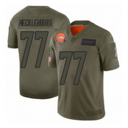 Womens Denver Broncos 77 Karl Mecklenburg Limited Camo 2019 Salute to Service Football Jersey