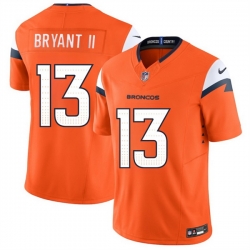 Youth Denver Broncos 13 Pat Bryant II Orange 2025 Draft F U S E  Vapor Limited Stitched Football Jersey