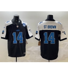 Men Detroit Lions 14 Amon Ra St Brown Black Alternate F U S E 2024 Michigan 26 90th Anniversary Patch Vapor Limited Stitched Jersey Men Detroit Lions 14 Amon Ra St Brown Black Alternate F U S E 2024 Michigan 26 90th Anniversary Patch Vapor Limited Stitched Jersey
