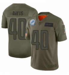 Womens Detroit Lions 40 Jarrad Davis Limited Camo 2019 Salute to Service Football Jersey