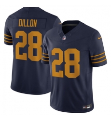 Men Green Bay Packers 28 A J Dillon Navy The 1923 Classic Vapor F U S E Limited Stitched Football Jersey Men Green Bay Packers 28 A J Dillon Navy The 1923 Classic Vapor F U S E Limited Stitched Football Jersey