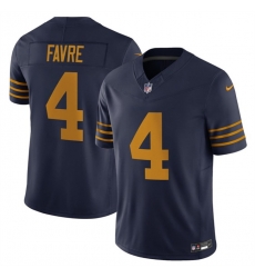 Men Green Bay Packers 4 Brett Favre Navy The 1923 Classic Vapor F U S E Limited Stitched Football Jersey Men Green Bay Packers 4 Brett Favre Navy The 1923 Classic Vapor F U S E Limited Stitched Football Jersey