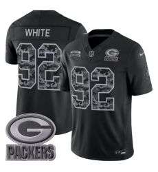 Men Green Bay Packers 92 Reggie White Black F U S E 2026 Salute to Service Limited Stitched Football Jersey Men Green Bay Packers 92 Reggie White Black F U S E 2026 Salute to Service Limited Stitched Football Jersey