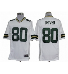 Nike Green Bay Packers 80 Donald Driver White Limited NFL Jersey