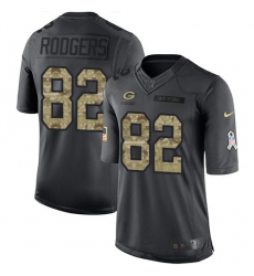 Nike Packers #82 Richard Rodgers Black Youth Stitched NFL Limited 2016 Salute to Service Jersey