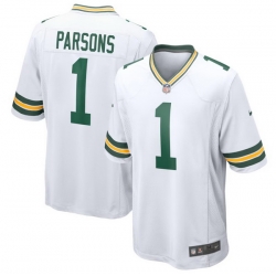 Youth Green Bay Packers Micah Parsons #1 White Nike F U S E Stitched NFL Jersey