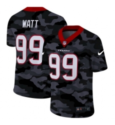 Houston Texans 99 J J  Watt Men Nike 2020 Black CAMO Vapor Untouchable Limited Stitched NFL Jersey