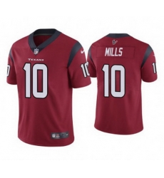 Men Houston Texans 10 Davis Mills Red Vapor Untouchable Limited Stitched Jersey