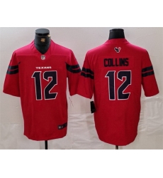 Men Houston Texans 12 Nico Collins Red Vapor Untouchable Stitched Football Jersey Men Houston Texans 12 Nico Collins Red Vapor Untouchable Stitched Football Jersey