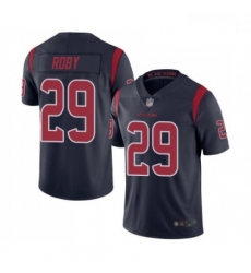 Men Houston Texans 29 Bradley Roby Limited Navy Blue Rush Vapor Untouchable Football Jersey