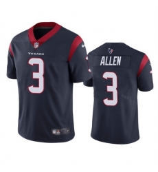 Men Houston Texans 3 Kyle Allen Navy Vapor Untouchable Limited Stitched Jersey