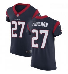 Men Nike Houston Texans 27 DOnta Foreman Navy Blue Team Color Vapor Untouchable Elite Player NFL Jersey