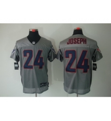 Nike Houston Texans 24 Johnathan Joseph Grey Elite Shadow NFL Jersey