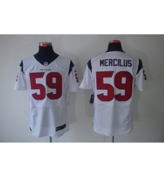 Nike Houston Texans 59 Whitney Mercilus White Elite NFL Jersey