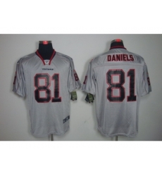 Nike Houston Texans 81 Owen Daniels Grey Elite Lights Out NFL Jerseys