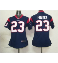 Women Nike NFL Houston Texans 23 FOSTER Game jersey