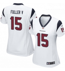 Womens Nike Houston Texans 15 Will Fuller V Game White NFL Jersey