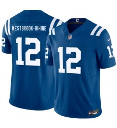 Men Indianapolis Colts 12 Nick Westbrook Ikhine Blue 2026 F U S E Vapor Limited Stitched Football Jersey Men Indianapolis Colts 12 Nick Westbrook Ikhine Blue 2026 F U S E Vapor Limited Stitched Football Jersey