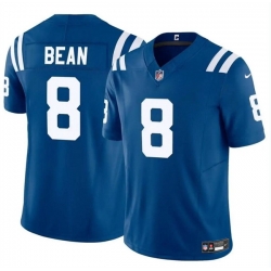 Men Indianapolis Colts 8 Jason Bean Blue 2024 F U S E  Vapor Limited Stitched Football Jersey