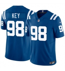 Men Indianapolis Colts 98 Arden Key Blue 2026 F U S E Vapor Limited Stitched Football Men Indianapolis Colts 98 Arden Key Blue 2026 F U S E Vapor Limited Stitched Football
