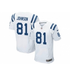 Nike Indianapolis Colts 81 Andre Johnson white Elite NFL Jersey