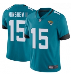 Jaguars 15 Gardner Minshew II Teal Green Alternate Men Stitched Football Vapor Untouchable Limited Jersey