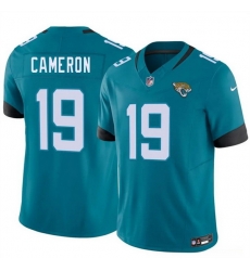 Men Jacksonville Jaguars 19 Josh Cameron Teal 2026 Draft F U S E Vapor Untouchable Limited Stitched Jersey Men Jacksonville Jaguars 19 Josh Cameron Teal 2026 Draft F U S E Vapor Untouchable Limited Stitched Jersey