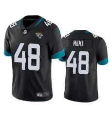 Men Jacksonville Jaguars 48 Chad Muma Black Vapor Untouchable Limited Stitched Jersey