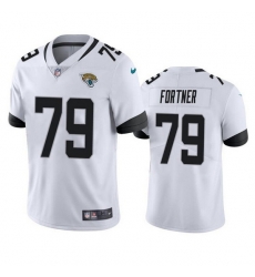 Men Jacksonville Jaguars 79 Luke Fortner White Vapor Untouchable Limited Stitched Jersey