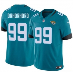 Men Jacksonville Jaguars  99 Ruke Orhorhoro Teal 2026 F U S E  Vapor Untouchable Limited Stitched Jersey