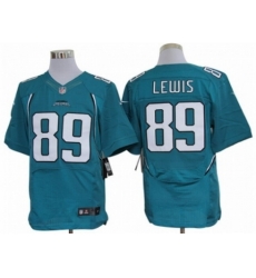 Nike Jacksonville Jaguars 89 Marcedes Lewis Green Elite NFL Jersey