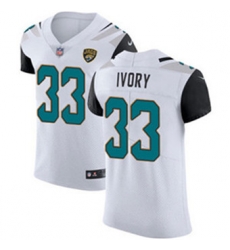 Nike Jaguars #33 Chris Ivory White Mens Stitched NFL Vapor Untouchable Elite Jersey