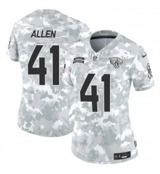 Women Jacksonville Jaguars 41 Josh Hines Allen 2024 F U S E Arctic Camo Salute To Service Limited Stitched Football Jersey