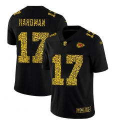 Kansas City Chiefs 17 Mecole Hardman Men Nike Leopard Print Fashion Vapor Limited NFL Jersey Black