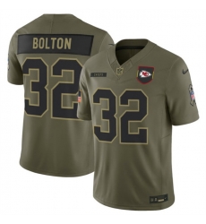 Men Kansas City Chiefs 32 Nick Bolton Olive 2025 F U S E Salute to Service Limited Stitched Football Jersey Men Kansas City Chiefs 32 Nick Bolton Olive 2025 F U S E Salute to Service Limited Stitched Football Jersey