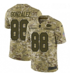 Men Nike Kansas City Chiefs 88 Tony Gonzalez Limited Camo 2018 Salute to Service NFL Jersey