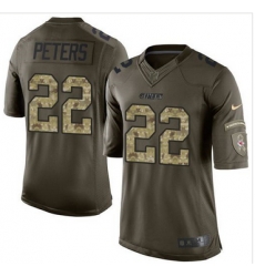 Nike Kansas City Chiefs #22 Marcus Peters Green Men 27s Stitched NFL Limited Salute to Service Jersey