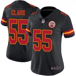 Chiefs #55 Frank Clark Black Women Stitched Football Limited Rush Jersey