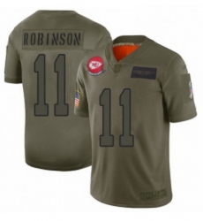 Womens Kansas City Chiefs 11 Demarcus Robinson Limited Camo 2019 Salute to Service Football Jersey