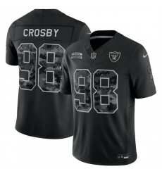 Men Las Vegas Raiders 98 Maxx Crosby Black F U S E 2026 Salute to Service Limited Stitched Football Jersey Men Las Vegas Raiders 98 Maxx Crosby Black F U S E 2026 Salute to Service Limited Stitched Football Jersey