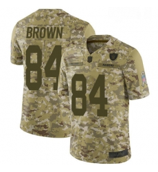 Mens Antonio Brown Limited Camo Jersey Oakland Raiders Football 84 Jersey 2018 Salute to Service Jersey