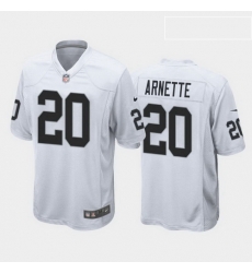 men damon arnette las vegas raiders white game jersey 