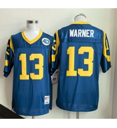Men Los Angeles Rams 13 Kurt Warner Royal Throwback Stitched Football Jersey Men Los Angeles Rams 13 Kurt Warner Royal Throwback Stitched Football Jersey