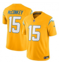Men Los Angeles Chargers 15 Ladd McConkey Gold 2025 F U S E AlternateVapor Limited Stitched Football Jersey Men Los Angeles Chargers 15 Ladd McConkey Gold 2025 F U S E AlternateVapor Limited Stitched Football Jersey