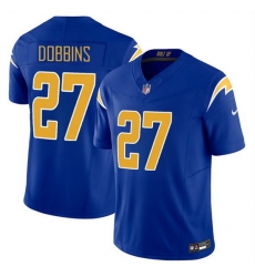 Men Los Angeles Chargers 27 J K Dobbins Royal 2024 F U S E Vapor Limited Stitched Football Jersey