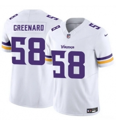 Men Minnesota Vikings 58 Jonathan Greenard White 2025 F U S E Vapor Untouchable Limited Stitched Jersey Men Minnesota Vikings 58 Jonathan Greenard White 2025 F U S E Vapor Untouchable Limited Stitched Jersey