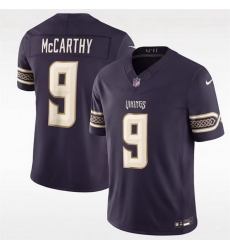 Men Minnesota Vikings 9 J J McCarthy Deep Purple 2026 F U S E Rivalries Collection Limited Stitched Football Jersey Men Minnesota Vikings 9 J J McCarthy Deep Purple 2026 F U S E Rivalries Collection Limited Stitched Football Jersey