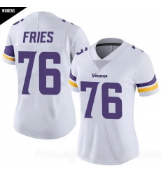 Women  Minnesota Vikings  uFF0376 Will Fries White Limited Classic Vapor F U S E  Jersey